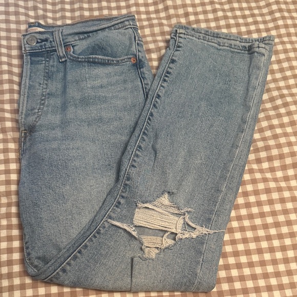 Levi's Blue Straight Leg Jeans - Picture 1 of 1